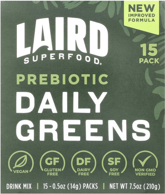 Laird Superfood Prebiotic Daily Greens vegan 15 x 14 g - Bild 1