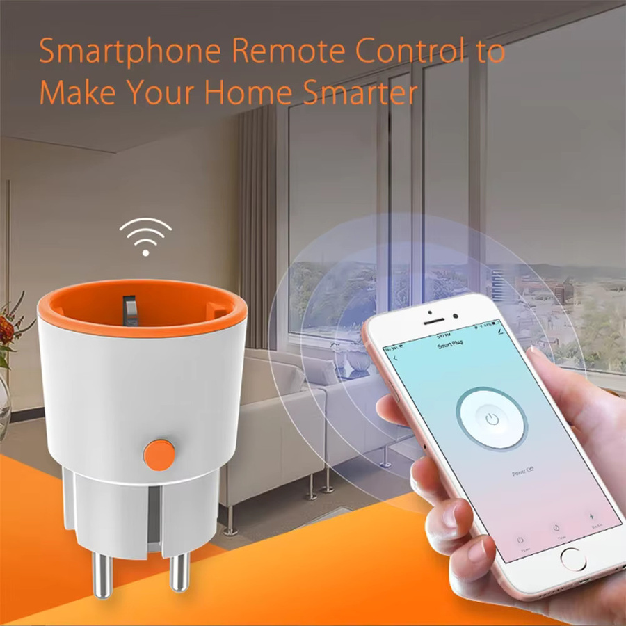 Tuya ZigBee 3.0 Smart Home Steckdose mit Power Monitor und Timer, 16A, 3680W, kompatibel mit HomeKit, Alexa und Google Assistant, in Weiß oder Orange - Bild 2