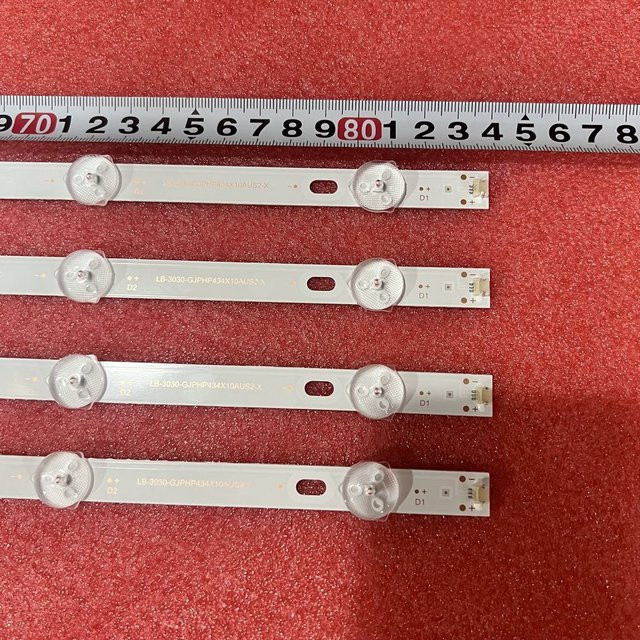 LED Hintergrundbeleuchtung Streifen mit 10 LEDs für Philips TV Modelle 43PUS6554 43PUS6504 43PUS7555 43PUS7505 43PUS6754 43PUS7304 - Bild 1