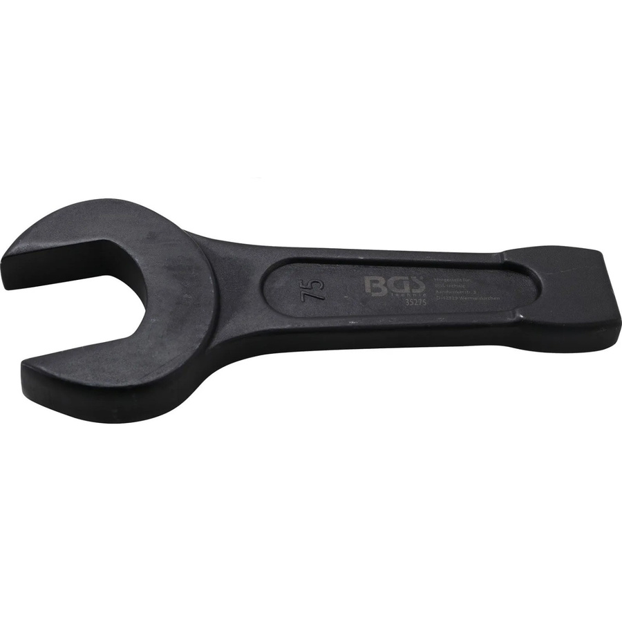 BGS Schlag-Maulschlüssel 35275 aus Chrom-Vanadium in Schwarz mit SW 75 mm - Bild 2