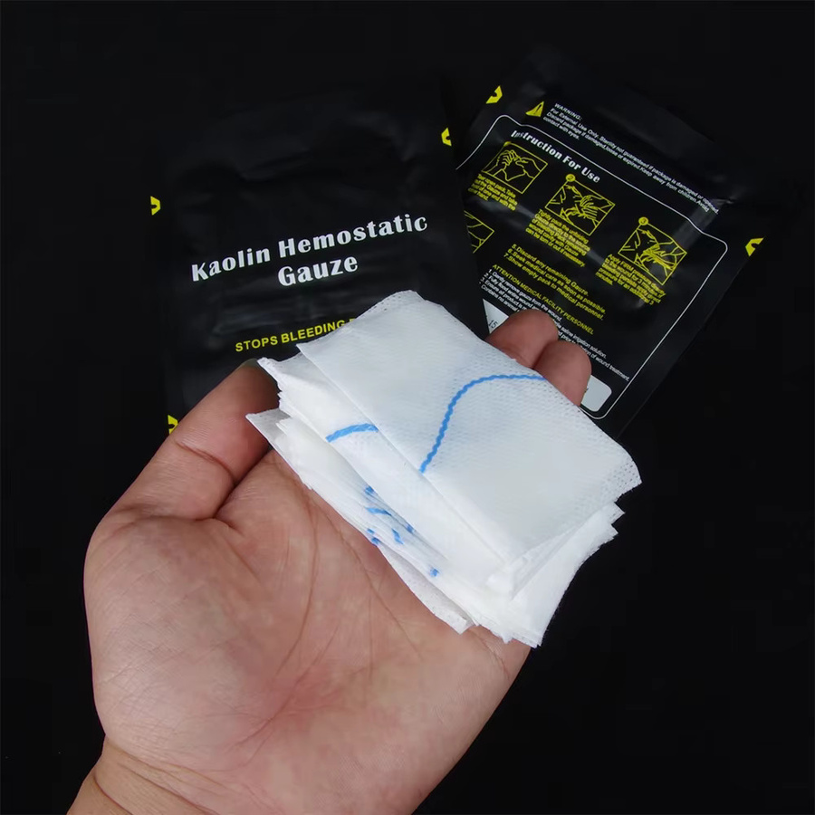 Sanke Rescue Hämostatische Kaolin-Gaze in Weiß für taktische Erste-Hilfe-Sets und Notfallversorgung - Bild 2
