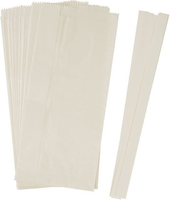 Rico Design Papiertüten Sterne-Set für Weihnachten in Weiß - Bild 1