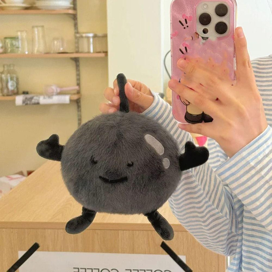 Yiran bag Birne Plüschtier Braun Schwarz aus PP-Baumwolle - Bild 1
