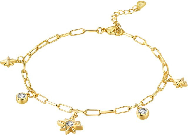 PANPOKI Armband, 925 Silber, Gold, Zirkonia, Damen - Bild 1