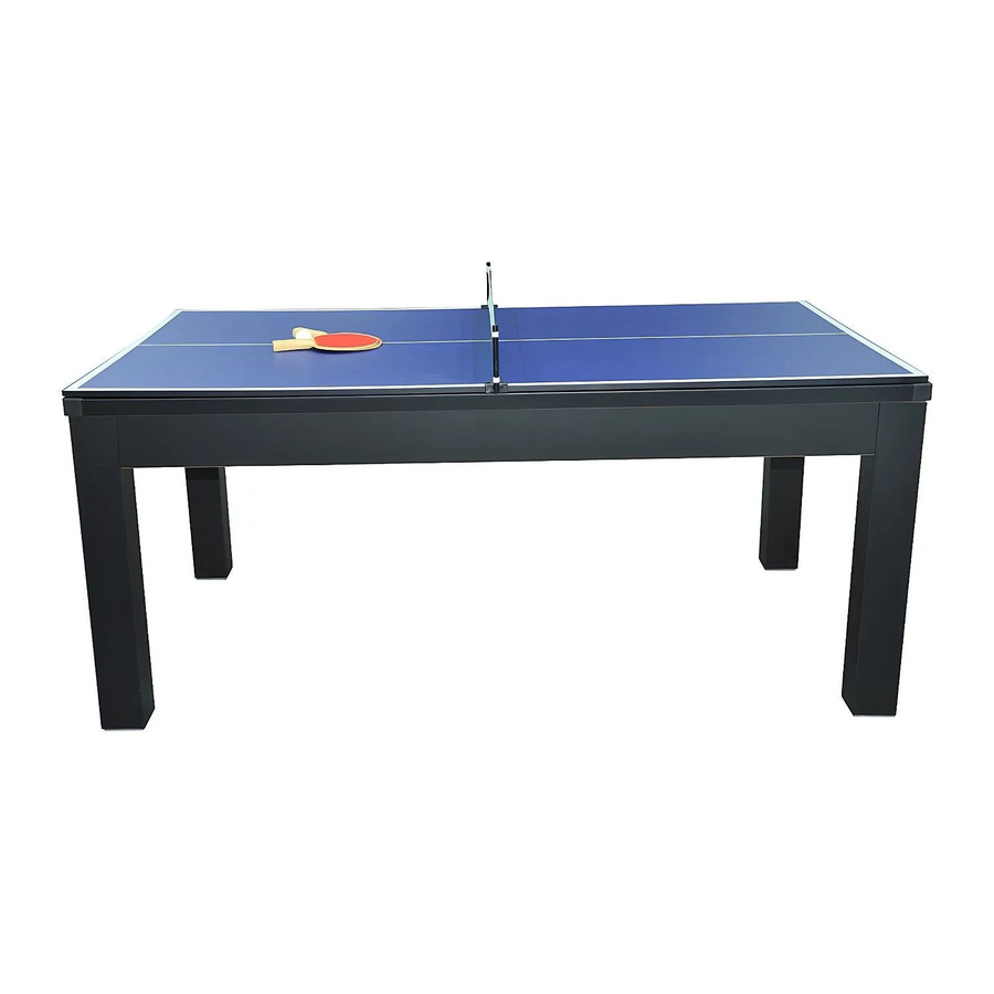 Billardtisch Sousa in Schwarz und Blau, B/T/H: 182,8 x 102,0 x 80,0 cm - Bild 2