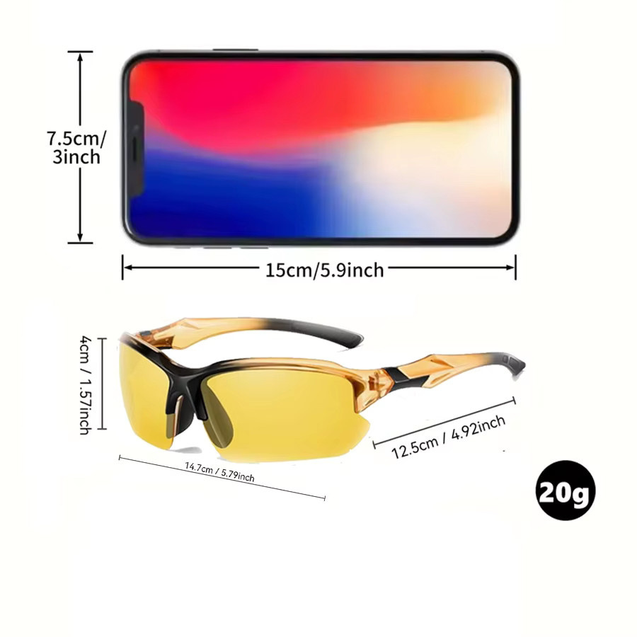 Hindfield Sportsonnenbrille, Halbrand, Gold- und Silberrahmen, Unisex, Metall - Bild 2
