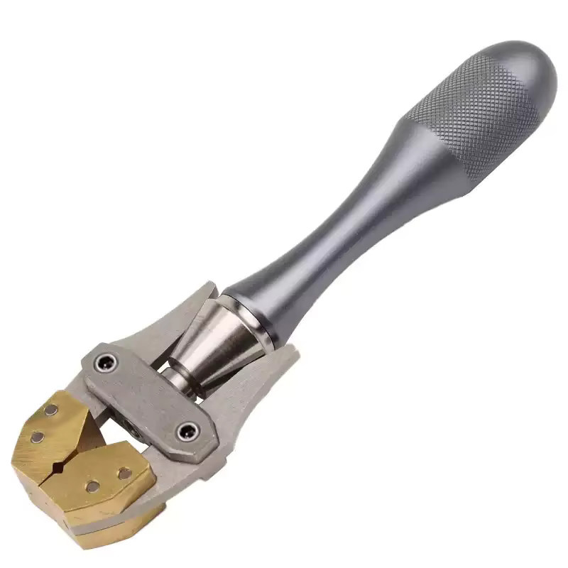 Verstellbarer Handspannstock von Toohr mit Messingbacken in Gold und Silber für Drahtarbeiten und DIY-Werkzeugklemmen - Bild 2