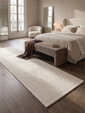KASOS Läufer Kadima Design in Beige, pflegeleicht und waschbar, B/T: 80 x 300 cm