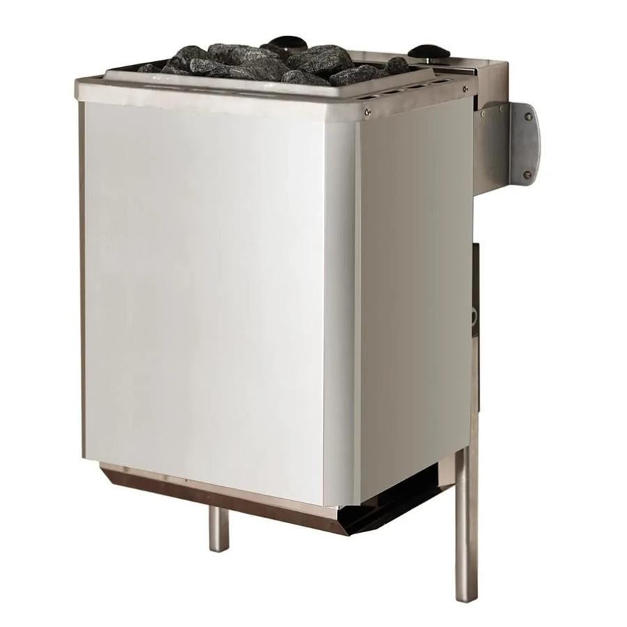 Weka Ofenset 11 Elektrisches Saunaofen Set mit integrierter Steuerung in Silber und Edelstahl mit 9,0 kW - Bild 1