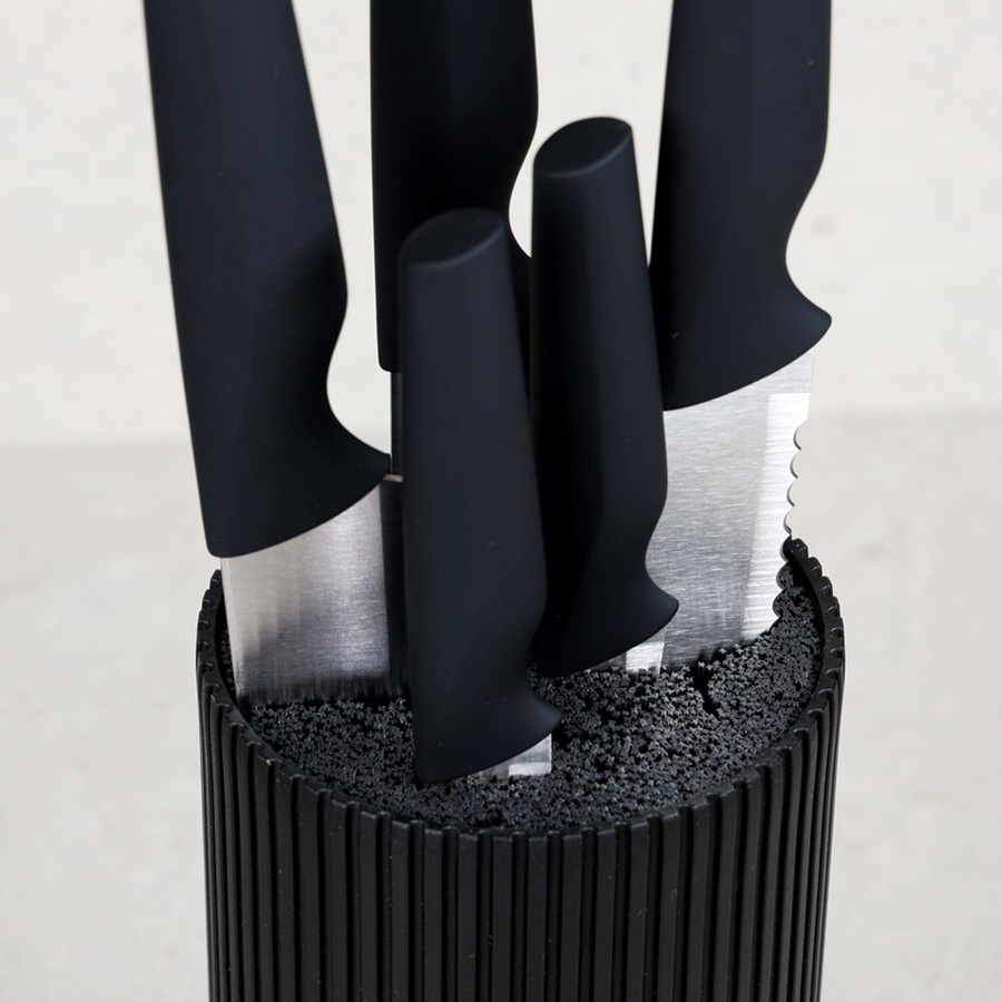 Kesper Messerblock-Set, 6-teilig, Schwarz-Silber - Bild 2