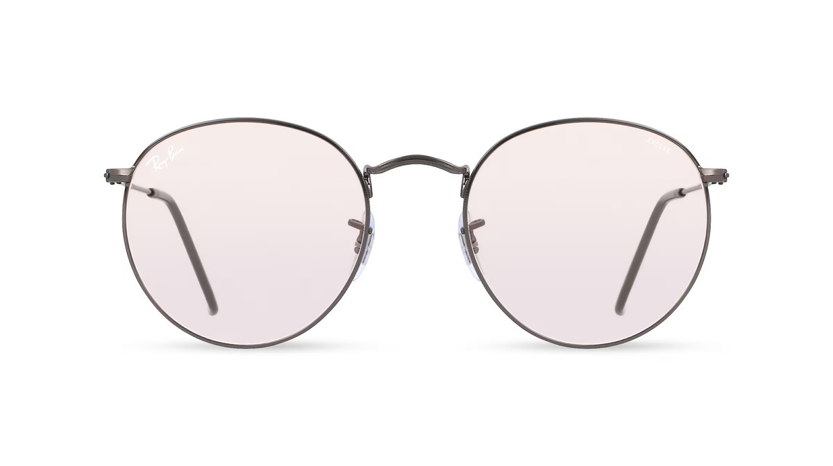 Ray-Ban RB 3447 Sonnenbrille, Vollrand, Rund, Metall, Herren, grau - Bild 1