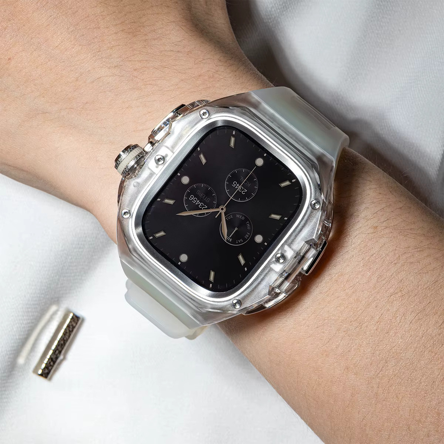 FancyWrist Modifikationsset für Apple Watch Ultra, Edelstahl, Silber, Unisex - Bild 4