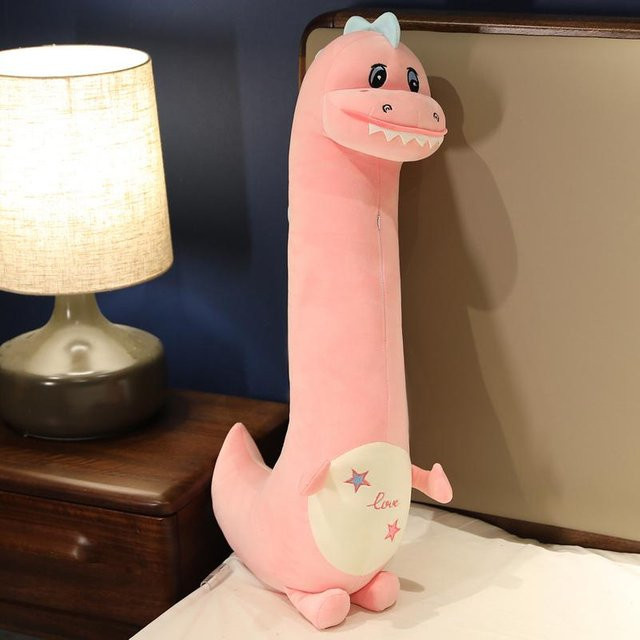 Kidsly Kawaii Dinosaurier-Plüschtier, rosa, 120cm - Bild 1