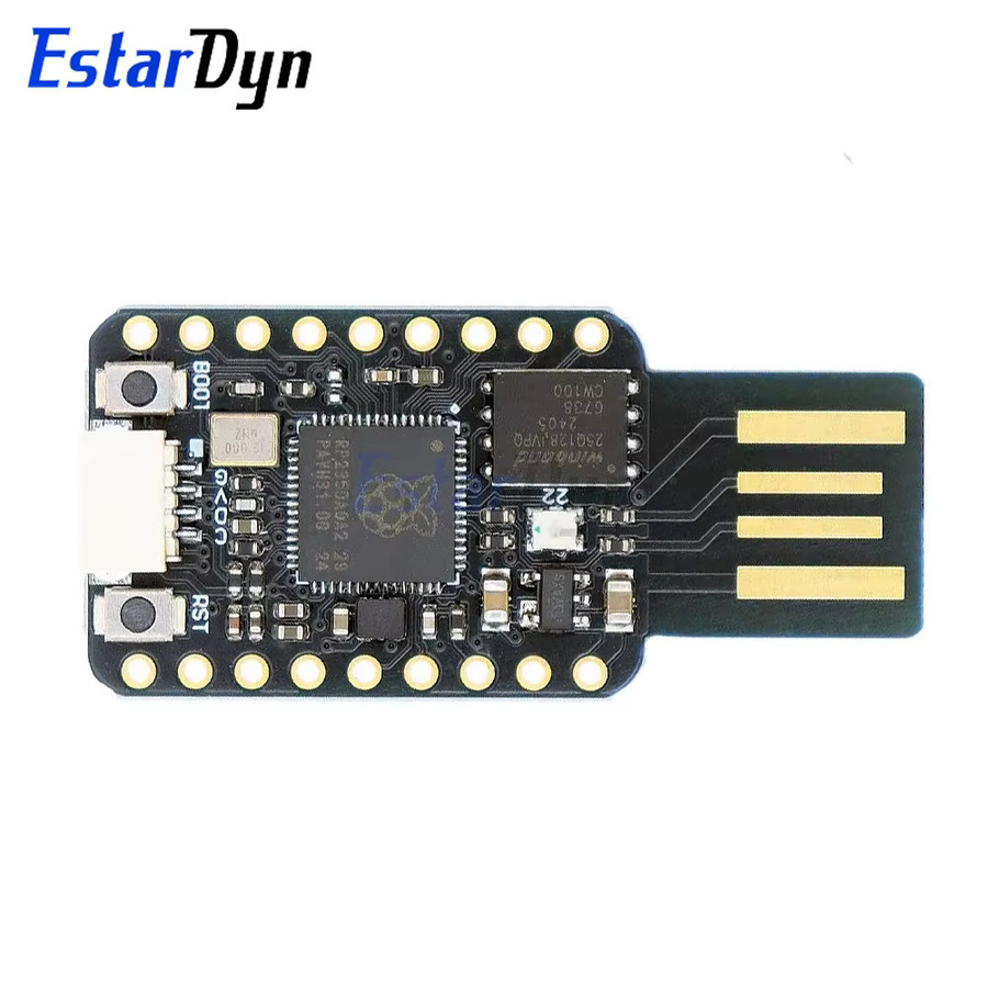 Raspberry Pi RP2350-USB Mini-Entwicklungsboard mit 16 MB Flash, Dual-Core RP2350A Chip und 520 KB SRAM, USB-C, Schwarz - Bild 2