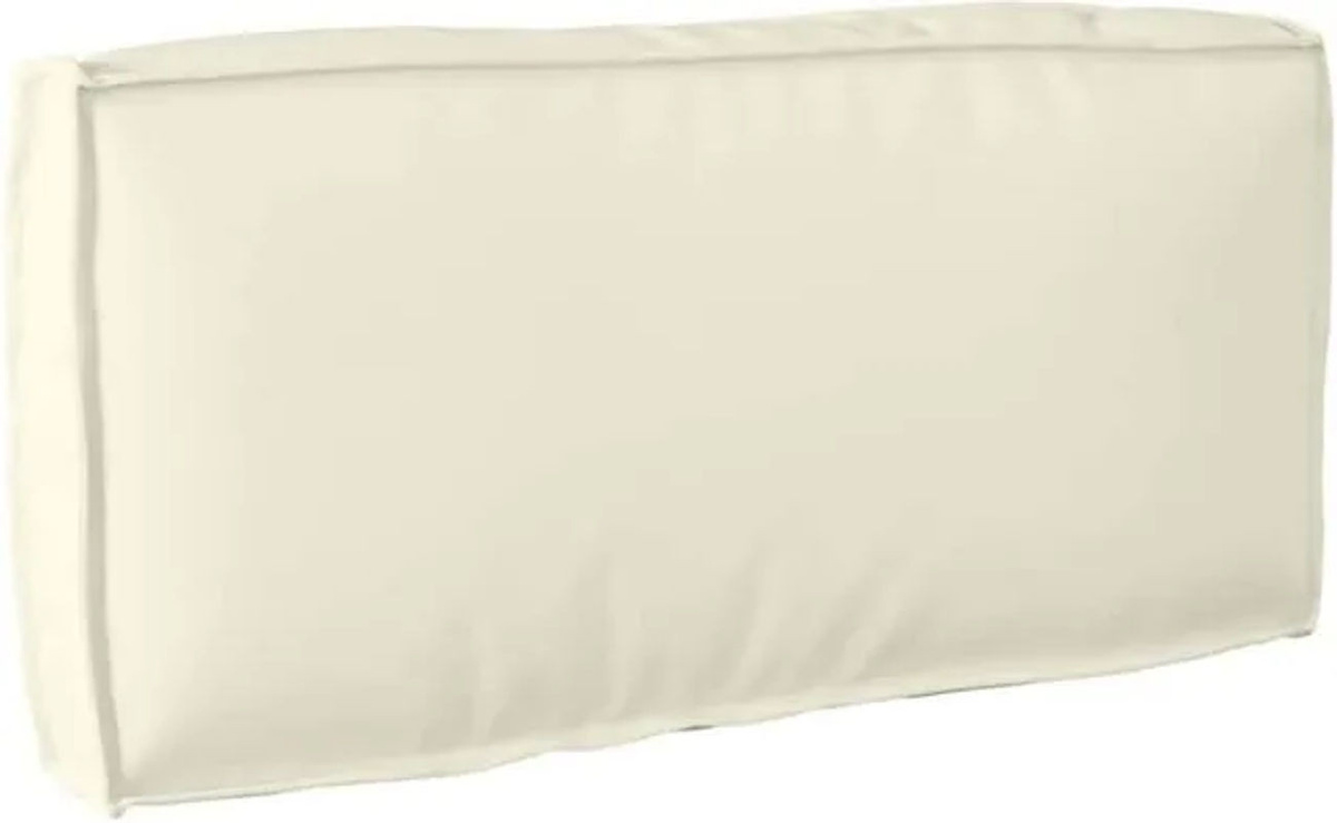 vidaXL Palettenkissen für die Rückenlehne aus Polyester in Beige, B/H: 80 x 40 x 12 cm - Bild 1