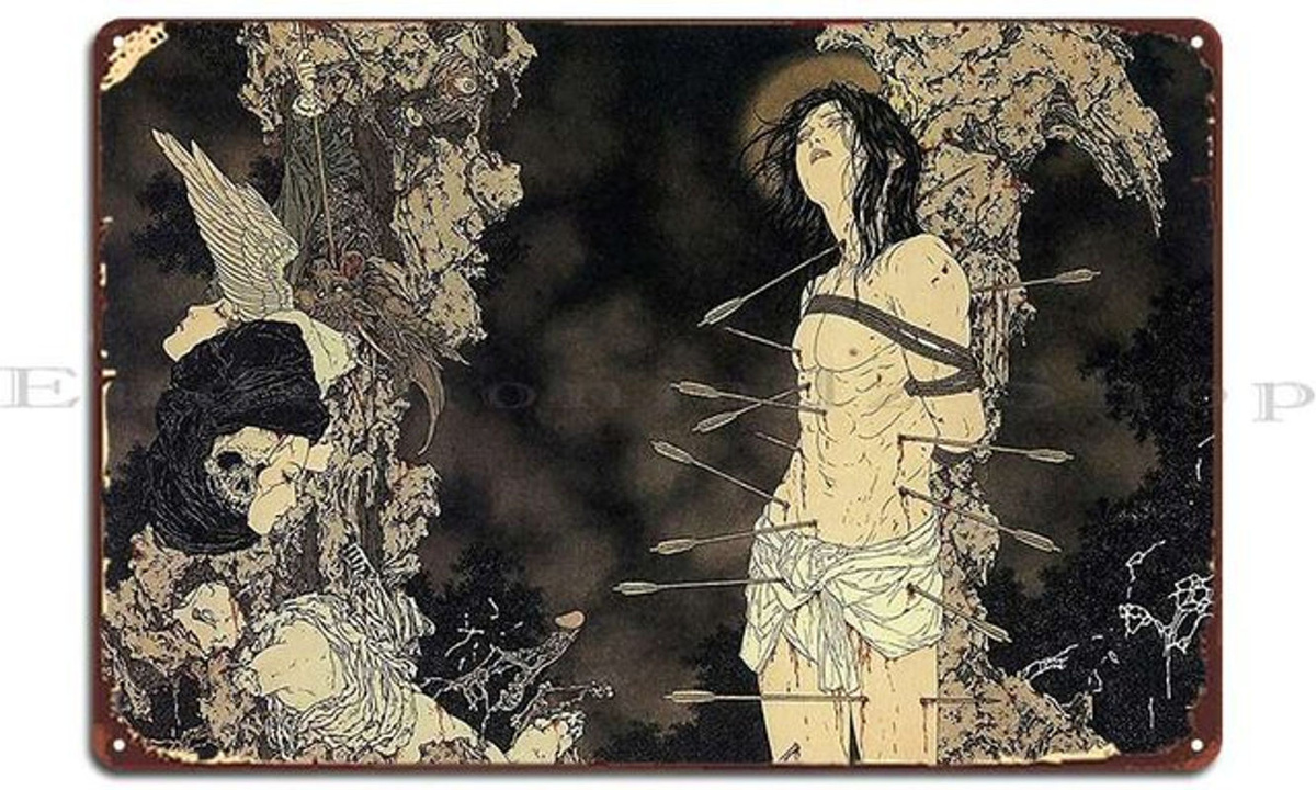 Takato Yamamoto Metallschild Child Club Bar Kino Club Mehrfarbiges Zinn Poster im Querformat - Bild 1