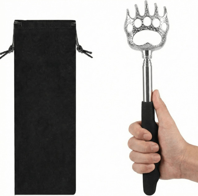 FODRK Rückenkratzer & Massagegerät, Teleskopisch, Edelstahl, Unisex - Bild 1