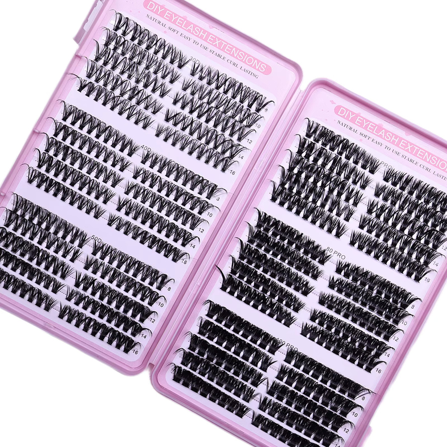 BLL.cf Wimpernverlängerung Volumen-Clusters, Black, Natürlich, Unisex - Bild 3