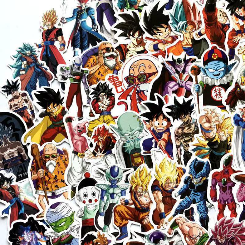 Bandai Dragon Ball Cartoon Graffiti-Aufkleber, 100 Stück, wasserdicht - Bild 2