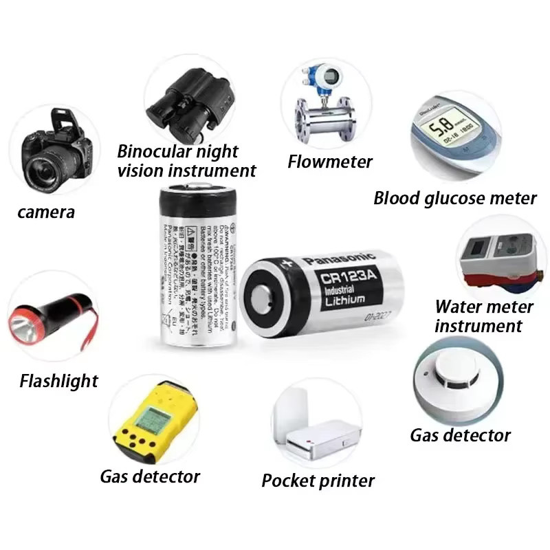 Panasonic CR123A Lithium 3V Knopfzellen Akku für Arlo Kameras - Bild 2