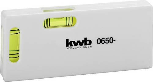 Kwb Mini-Wasserwaage 065010 in Weiß, Länge: 10 cm