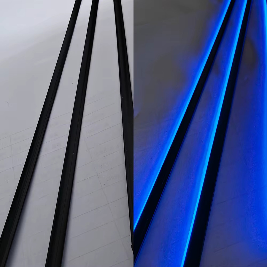 Magische Laterne App Symphony LED Neon Flex Umgebungsbeleuchtung in Regenbogenfarben, Schwarz Matt mit Streifen-Design - Bild 3