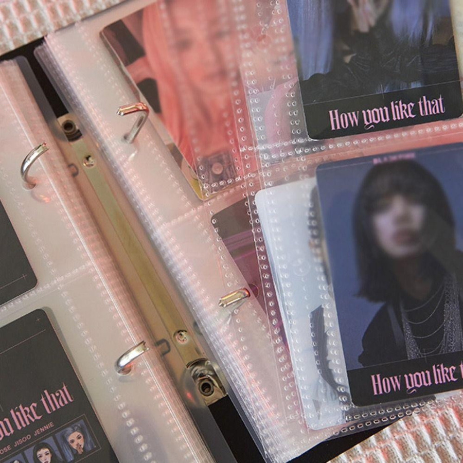ZJzhide Fotokartenhalter Binder für Kpop Idol Karten mit 9 Fächern und 50 Karten für A4 und A5 Formate - Bild 2
