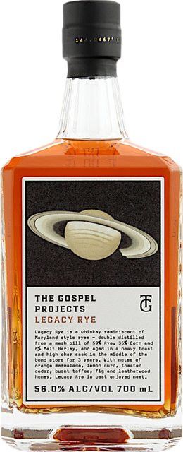 The Gospel Projects Legacy Rye Whiskey, Australien, 56 % Vol., 0,7 l - Bild 1
