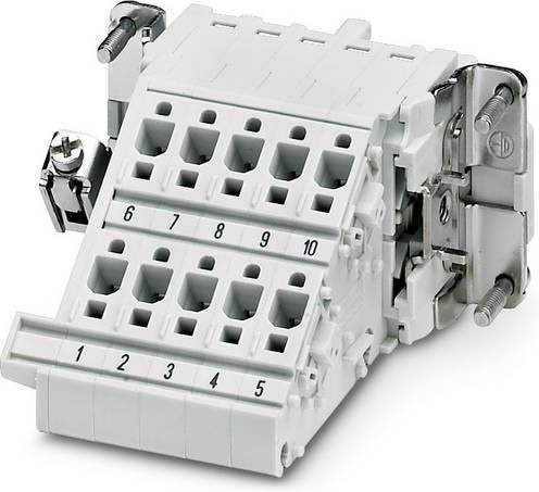 Phoenix Contact Klemmenadapter HC-B 10-A-DT-PER-F in Weiß, 5 Stück - Bild 1