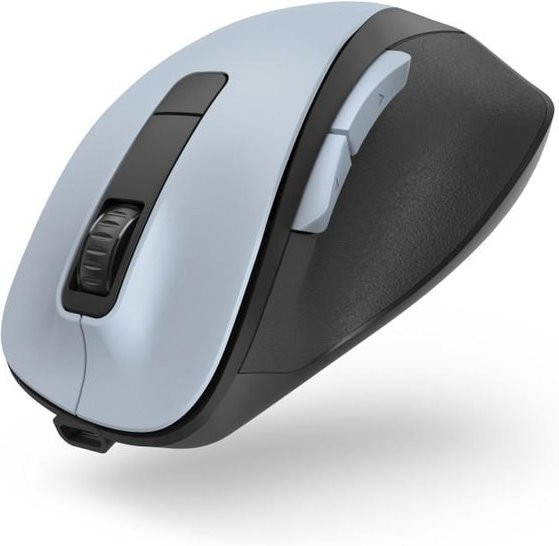 Hama Funkmaus MW-500 Recharge, ergonomische optische 6-Tasten-Maus mit Akku und USB-A-Empfänger, Polarblau - Bild 1