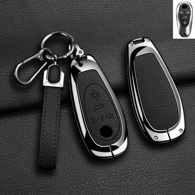 Schutzhülle aus Zinklegierung für Morris Garages MG Cyberster Autoschlüssel in Schwarz - Bild 1
