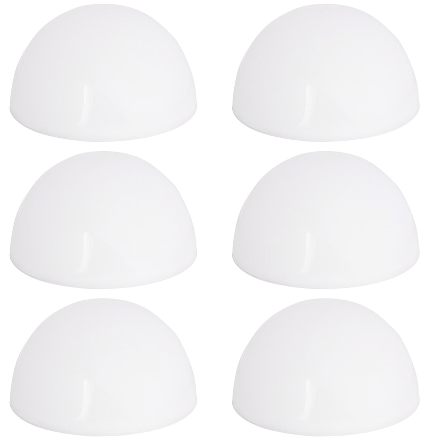 Monzana LED Solarleuchten 6er-Set in Weiß, moderne halbrunde Gartenleuchten mit Dämmerungssensor für Garten, Balkon und Terrasse, IP44 wasserdicht - Bild 2