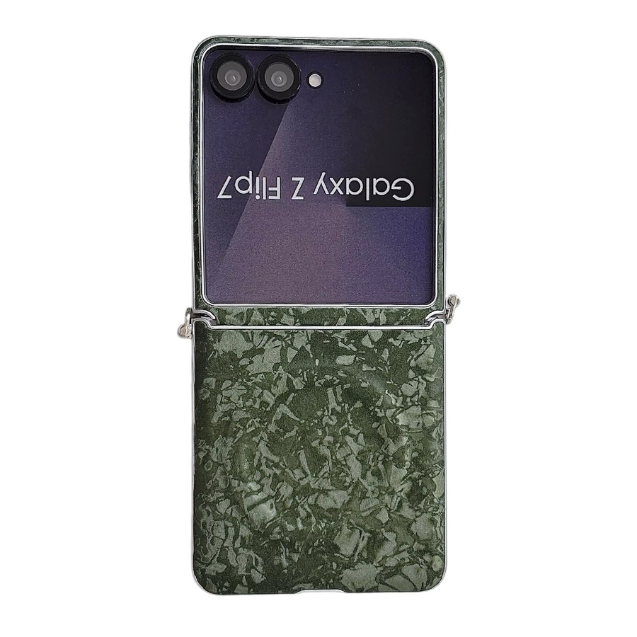 Dopamin-Farbpalette Magnetische Handyhülle mit Magsafe und Scharnierschutz für Samsung Galaxy Z Flip 7 FE 6 5G in Grün - Bild 3