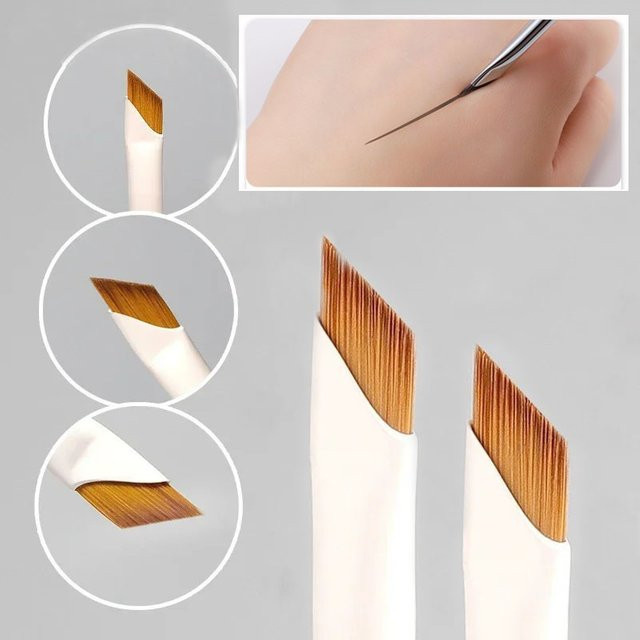 Karsyngirl Eyeliner-Pinsel, ultradünn, abgewinkelt, flach, Unisex - Bild 1