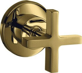 Hansgrohe Axor Citterio UP-Absperrventil Fertigmontageset mit Kreuz in poliert Gold Optik - Bild 1