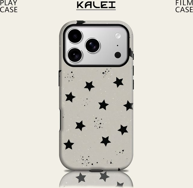 Potdemiel Magnetische Handyhülle mit Pastellfarbenem Stern-Hintergrund für iPhone 17 16 15 14 Pro Max Plus Robust und Doppelschichtig - Bild 1