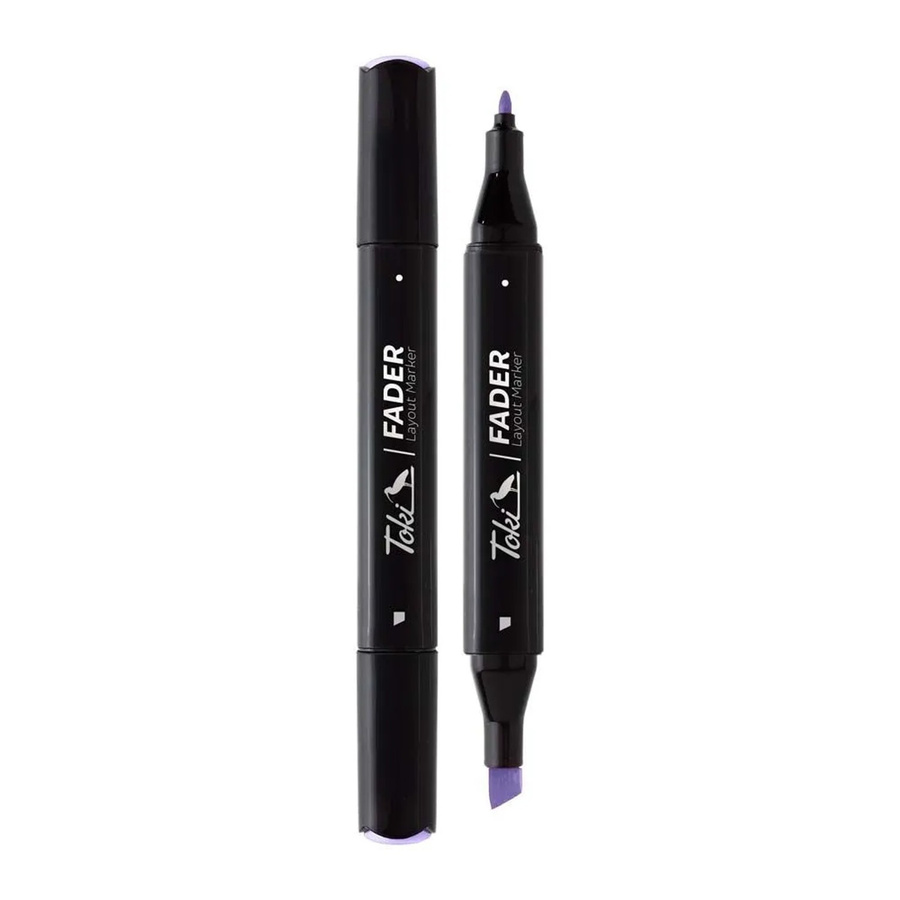 Toki Marker Fader Chisel Tip Permanent Marker in Ultramarine Violet mit 66 Farben - Bild 2