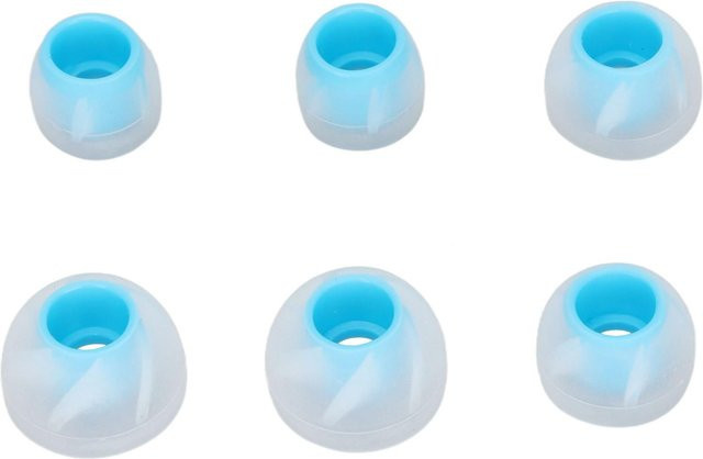 DIYelecs Silikon Ersatz-Ohrstöpsel für In-Ear-Kopfhörer, 6 Stück, Weiß, 3 Größen für 4,5–6,5 mm, Geräuschisolierung - Bild 1