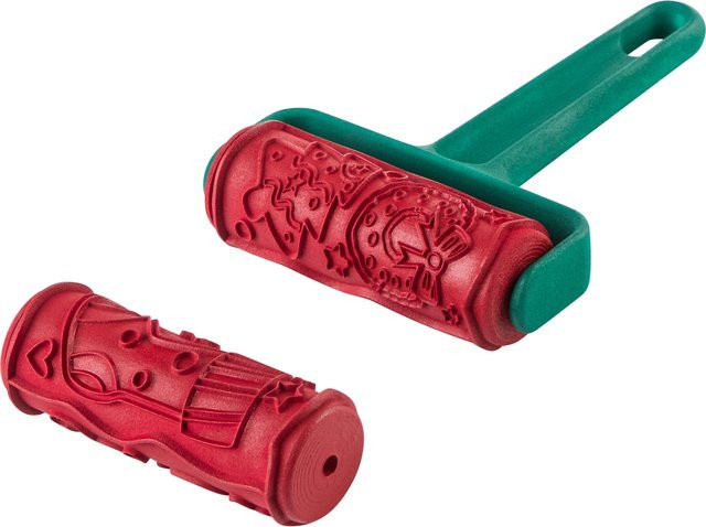 LIVARNO HOME Teigroller Spekulatiusroller aus Holz mit Motiv in Rot - Bild 1