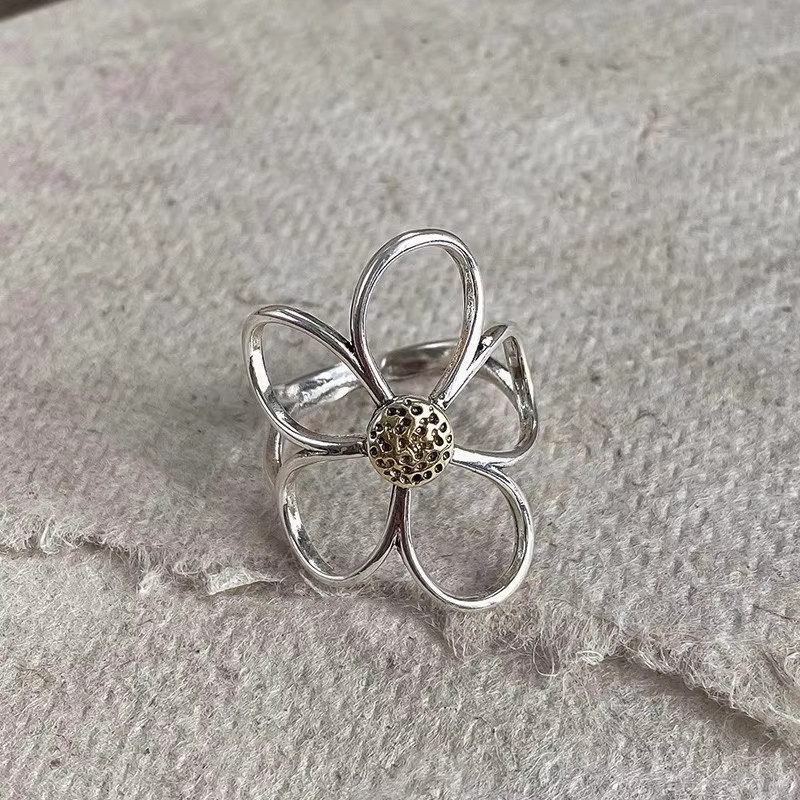 BFCLUB Ring, 925 Silber, Blumenring, Damen, minimalistisch - Bild 3