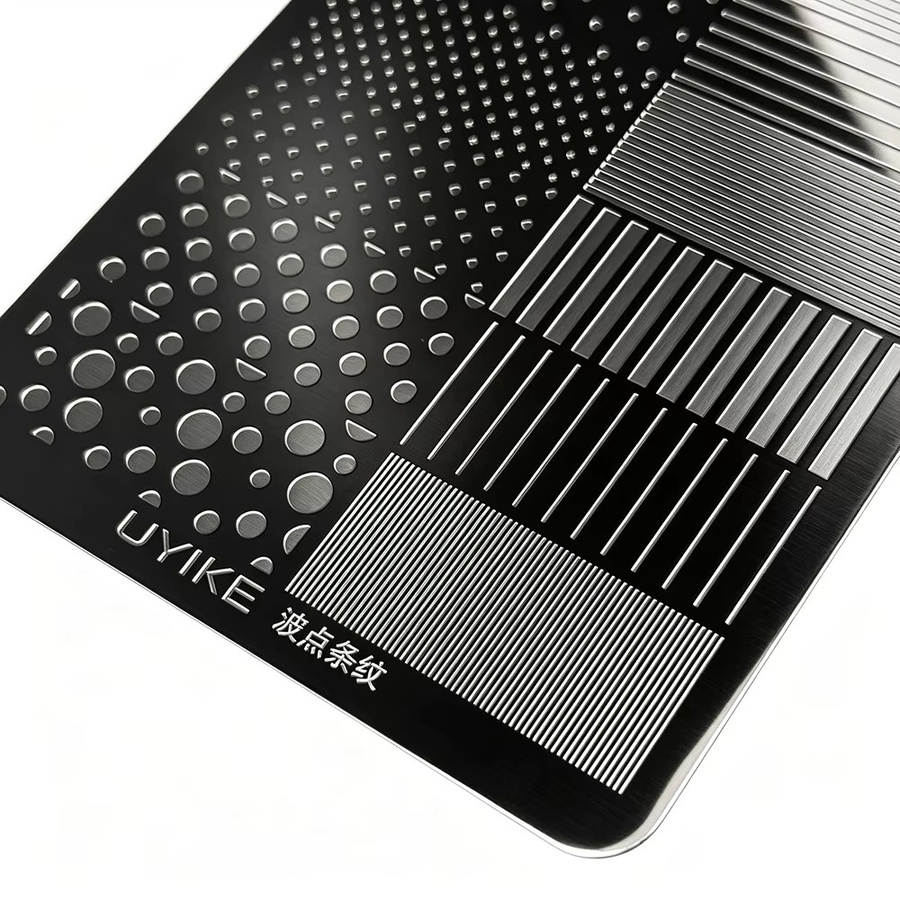 MAFANAILS Nagelstempelplatte Polka Dot Line Stripes, 14,5*9,5cm, Unisex - Bild 5