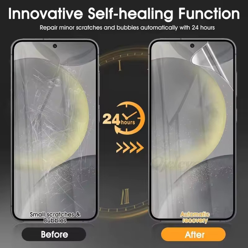 4er-Pack Hydrogel Displayfolie als Vollabdeckung für Samsung Galaxy A-Serie (A17, A07, A06, A16, A15, A26, A25, A24, A23, A14, A13, A12, A05, A05S, A22) in Transparent - Bild 3