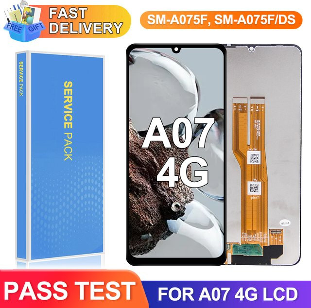 Samsung Galaxy A07 LCD Display Ersatz mit Touch Digitizer Montage in Schwarz - Bild 1
