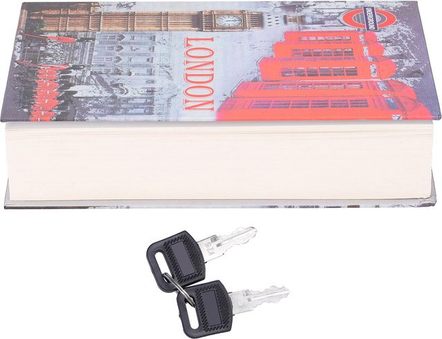 OutsideWorld Sicherheits-Verschließbox zur Aufbewahrung von Bargeld und Münzen in Weiß, B/T/H: 22,2 x 15,3 x 4,5 cm - Bild 1