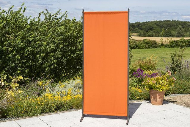 Merxx Sichtschutz Textil schmal in Terracotta Orange B: 82 cm, H: 190 cm - Bild 1