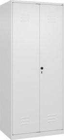 C+P Wäsche-Spind Classic PLUS mit 2 Abteilen, weiß, Stahlkonstruktion, H x B x T: 185 x 80 x 50 cm - Bild 1