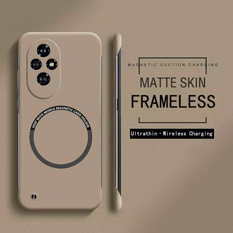 Rahmenlose magnetische MagSafe Slim-Hülle für Xiaomi Poco M8 X7 X6 F8 F7 Ultra F6 F5 Pro, matte Rückseite aus hartem PC in Schwarz - Bild 2
