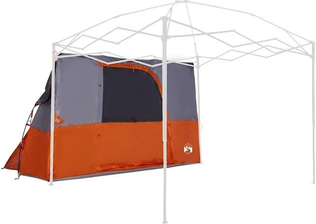 vidaXL Innenzelt mit Dach in Grau und Orange aus Taft, B/T/H: 280 x 220 x 176 cm - Bild 1