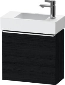 Duravit Waschtischunterschrank D-Neo in Schwarz Matt mit 1 Tür, Wandmontage, B/H/T: 48,4 x 44,0 x 22,2 cm - Bild 1