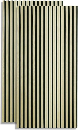Homestyle4u Akustikpaneele 2er-Set 3D Wandpaneele in Beige, B/H: 60 x 120 cm